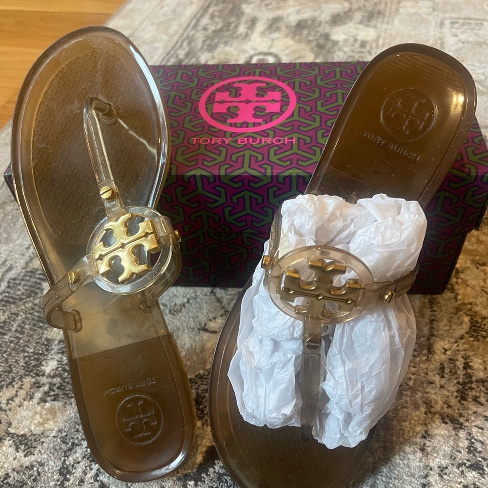 Tory Burch mini miller Jelly sandals (size 6)